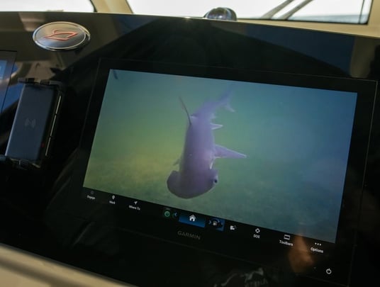 Sport Camera on Garmin Screen - Scout Boat